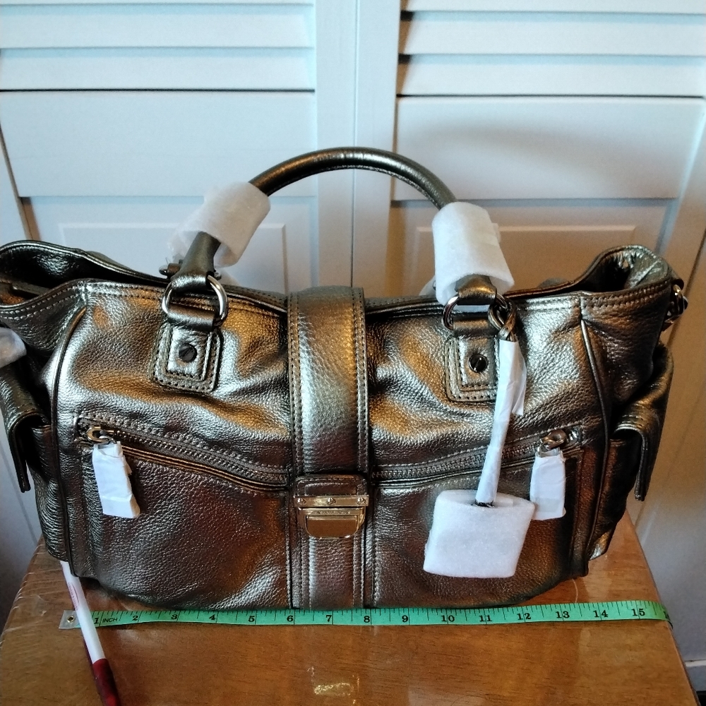 💜 MICHAEL KORS BAG, BRAND NEW with Tags, Gold color, Excellent - Picture 8 of 14